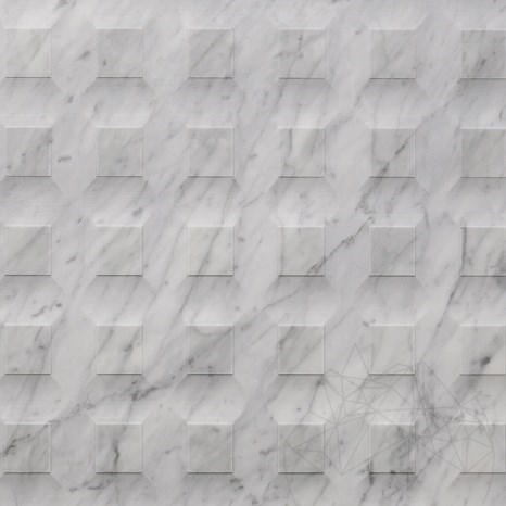 Lastra di Marmo Carrara White Stud H Design 2CM