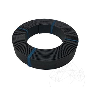 Elemento di bordo orizzontale, nero, H - 20 cm, 15 ml/rotolo