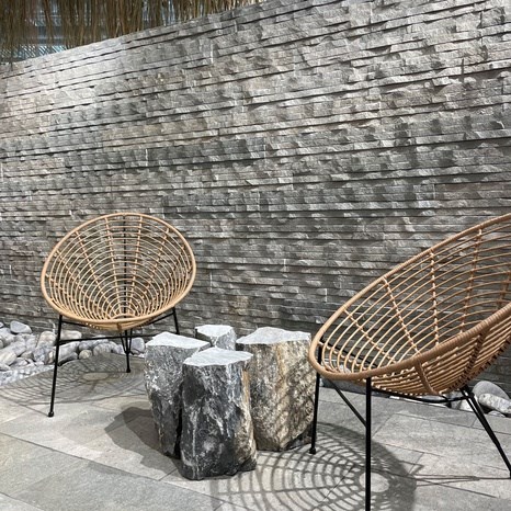 Pannello di rivestimento in ardesia Kavala X-Long 3D 15 cm x (30-150 cm)