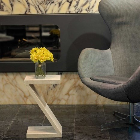 Tavolino da caffè Ziggy | Travertino classico