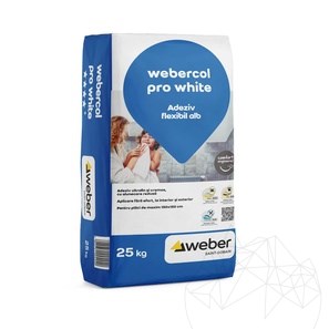 Webercol Pro White 25Kg - adesivo bianco professionale per pietra naturale