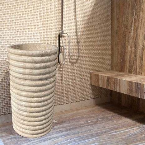 Lavandino del bagno - Latte Travertine SP 23