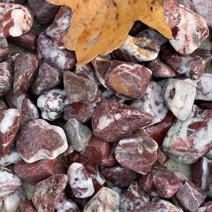 Ciottoli di Marmo Rosso Atlante 1-2 cm Sacco da 20 Kg