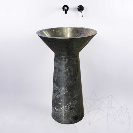 Lavabo bagno - Marmo Tao Antros Ceppo 50 x 85 cm