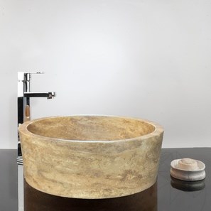 Lavabo da bagno Matia Travertino Giallo RS-12