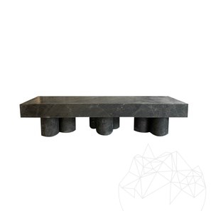 Panchina da giardino in marmo PureMess Ceppo, 180 x 50 x 44 cm
