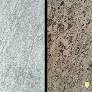 Pelle d'ardesia flessibile traslucida 2 mm - Grigio argento, 185 x 61 cm | Illuminazione ambientale, interni ed esterni