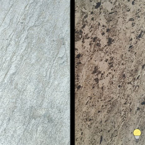 Pelle d'ardesia flessibile traslucida 2 mm - Grigio argento, 185 x 61 cm | Illuminazione ambientale, interni ed esterni