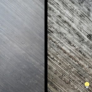 Pelle d'ardesia flessibile traslucida 2 mm - Linea nera, 122x61 cm | Illuminazione ambientale, interni ed esterni