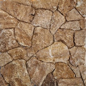 Rivestimento esterno in Travertino Rock Face Noce a lastre irregolari