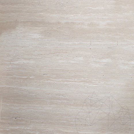 Lastra di travertino classico Romano Vein Cut levigato e non riempito, 2 cm  